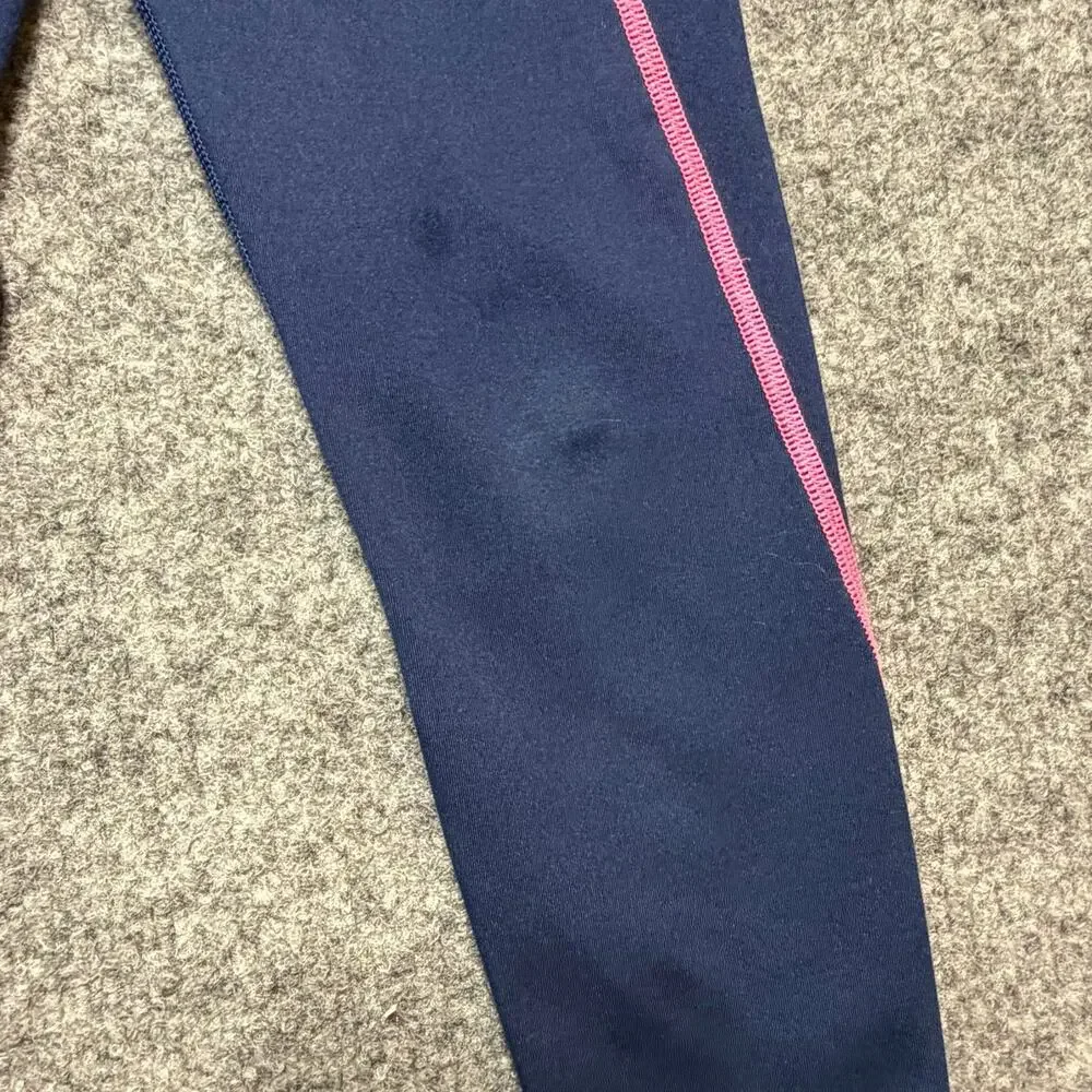 Vineyard Vines Girls‎ Performance Leggings Navy Color Stitch Size  S 7/8